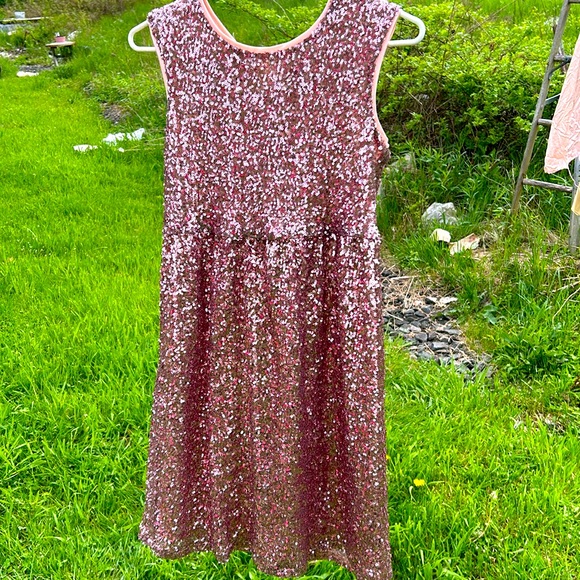 3/$50 EC Emerald Sundae Pink Sequin Dress Wedding Party Dance Graduation Barbie - Picture 6 of 7